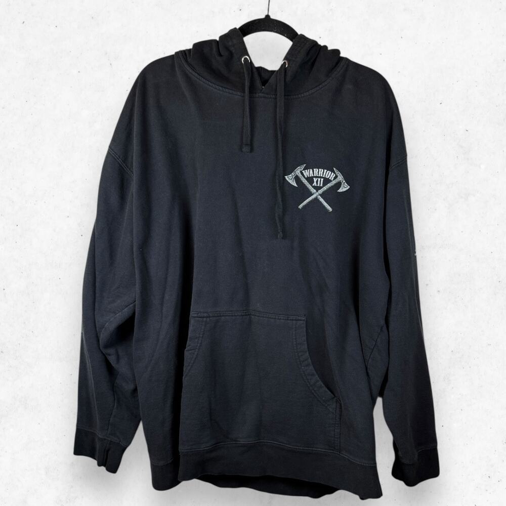 Independent Black Hoodie Men's 2XL Warrior XII Victory or Valhalla